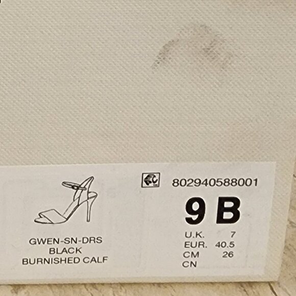 Lauren Ralph Lauren Womens Gwen Ankle-Strap Dress Black Leather from Macy’s C006 - Picture 6 of 7